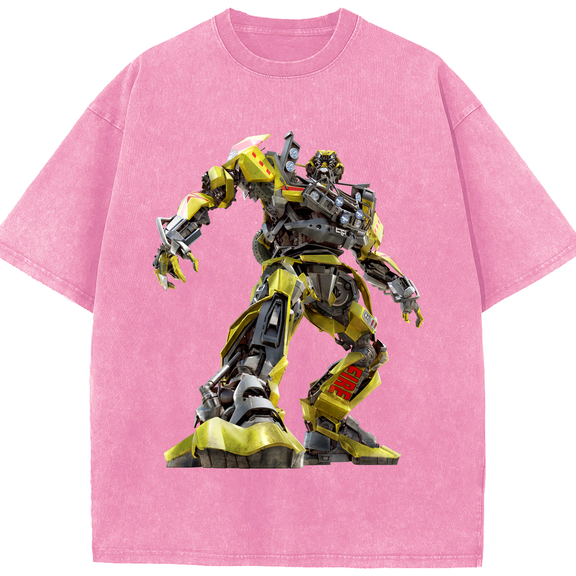 （画像用）  綿100% ヴィンテージ風 半袖Tシャツ（フロントプリント）